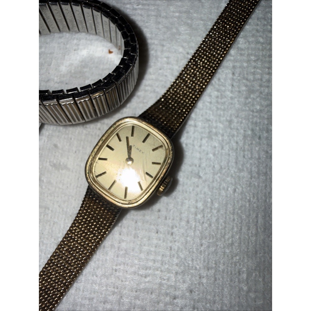 VINTAGE TIMEX WIND UP  WATCH - FITS 7" WRIST - BBA32B &‎ Belforte Spiegel Band - Picture 2 of 7